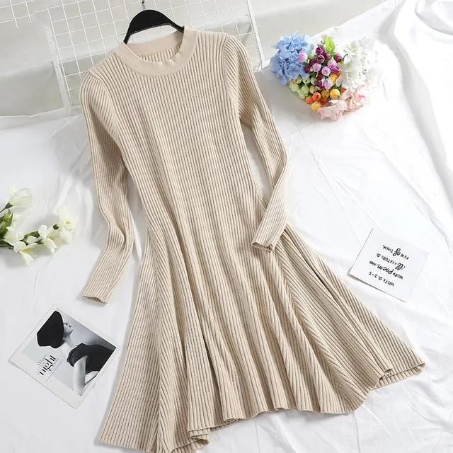 2020 Women's Irregular Hem Casual Winter dress