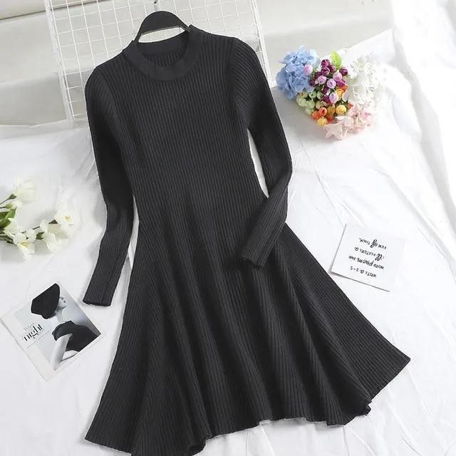 2020 Women's Irregular Hem Casual Winter dress