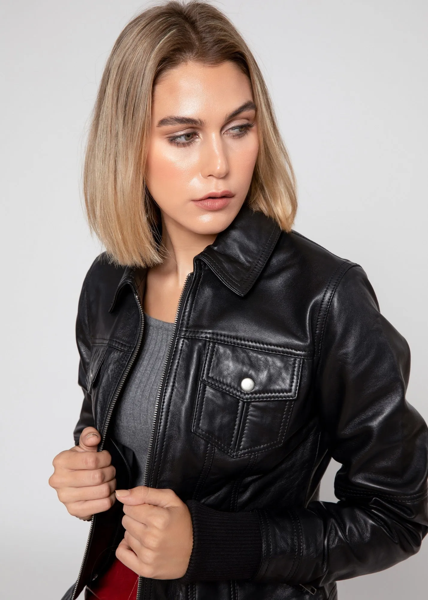 Annalise Womens Leather Jacket