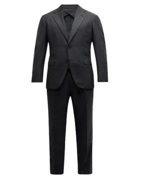 Anthracite Wool Houndstooth Suit