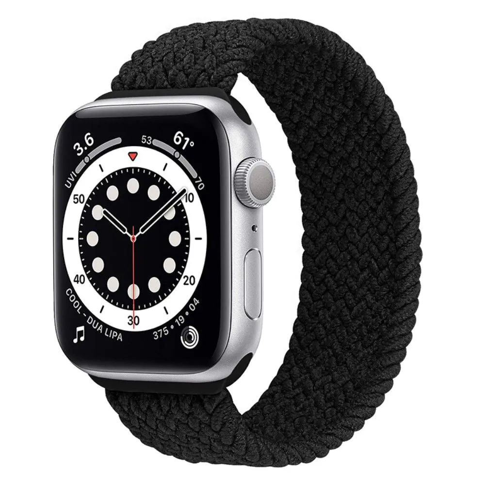 Apple Watch (45mm) elastic watch strap - Black / Size: S