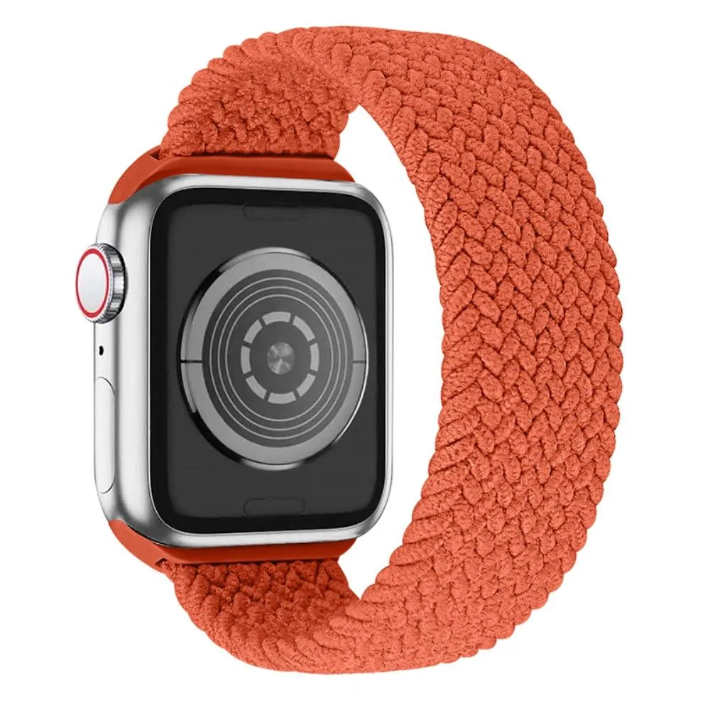 Apple Watch (45mm) elastic watch strap - Orange Red / Size: L