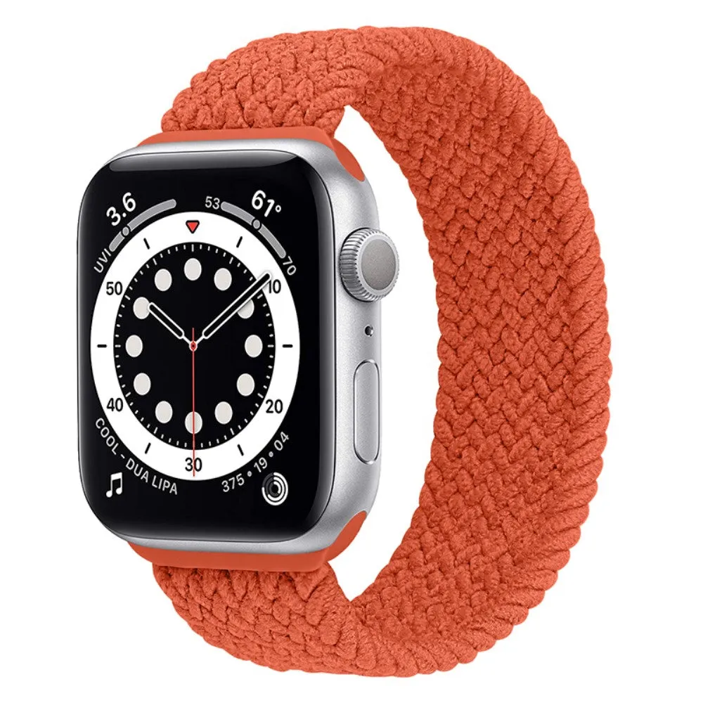 Apple Watch (45mm) elastic watch strap - Orange Red / Size: L