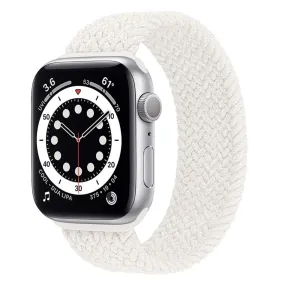 Apple Watch (45mm) elastic watch strap - Pearl White / Size: L