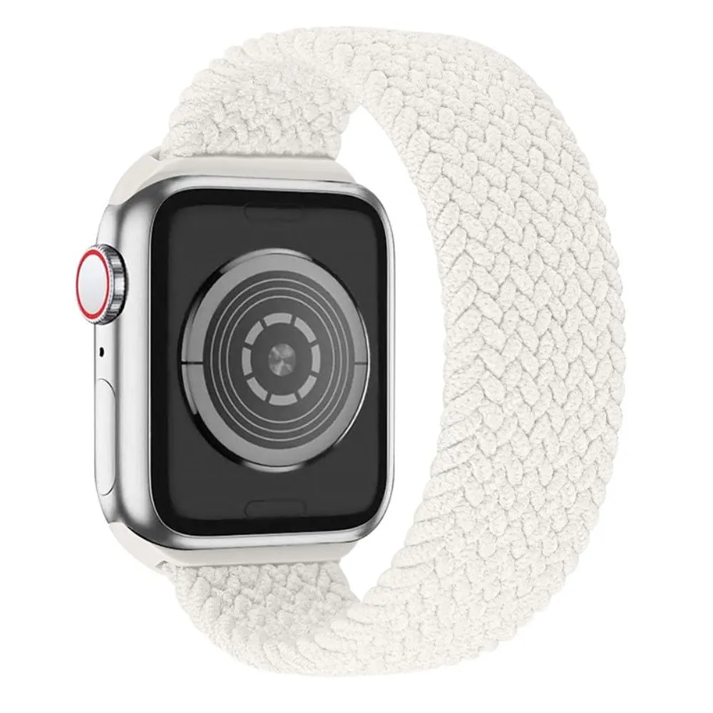 Apple Watch (45mm) elastic watch strap - Pearl White / Size: L