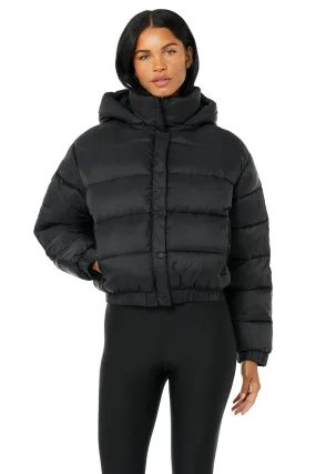 Aspen Love Puffer Jacket - Black