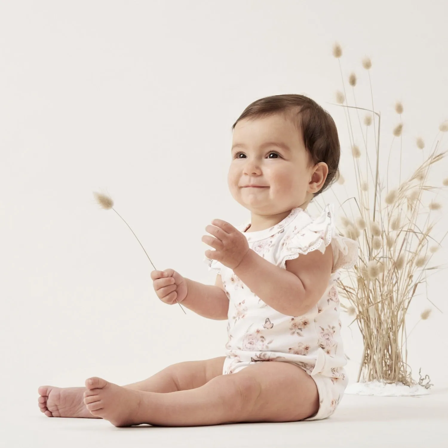 Aster & Oak Butterfly Lace Onesie