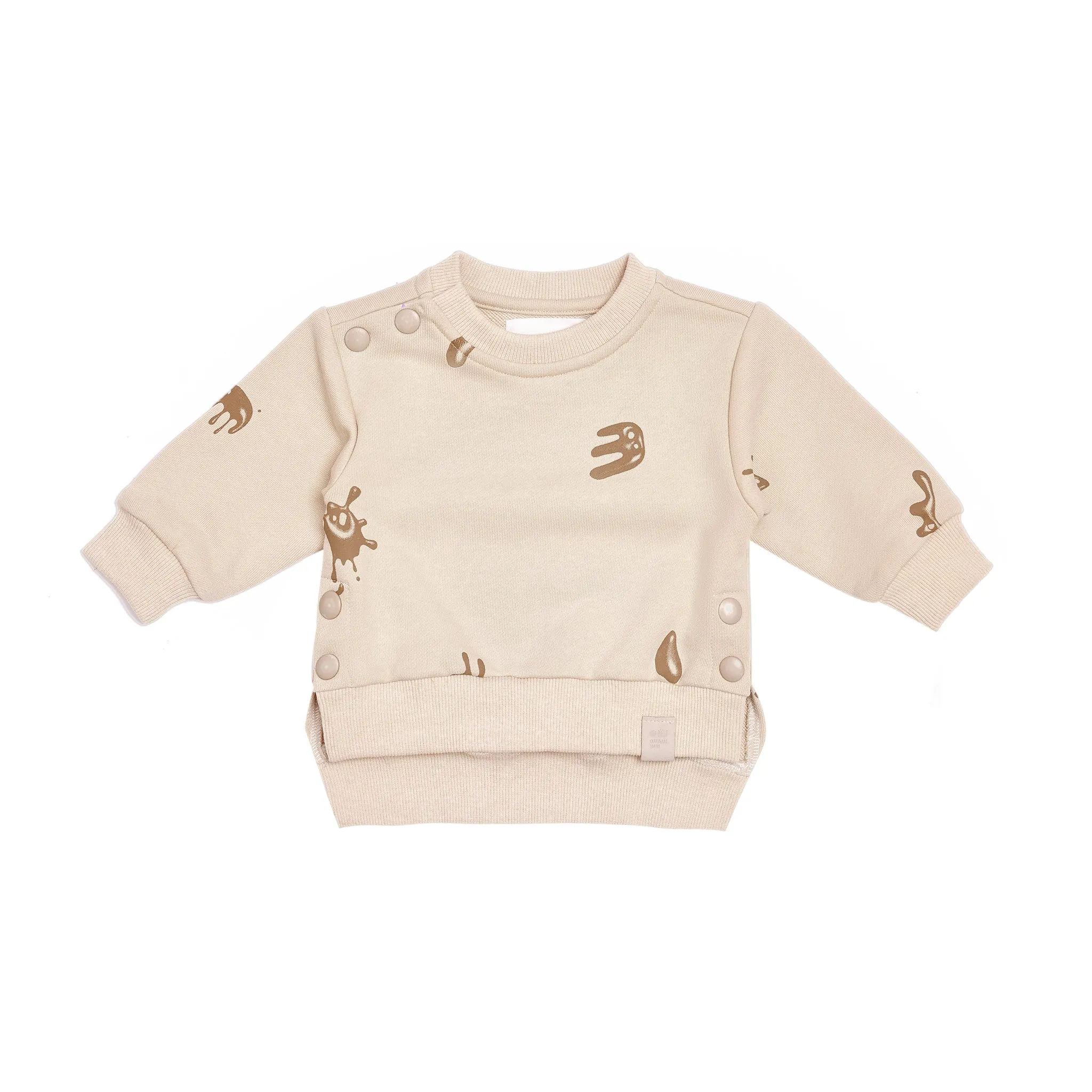 Baby Hi-Low Terry Sweatshirt - Beige