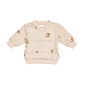 Baby Hi-Low Terry Sweatshirt - Beige