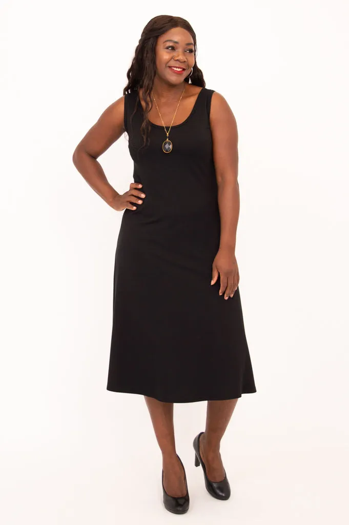 Becca Dress, Black, Bamboo