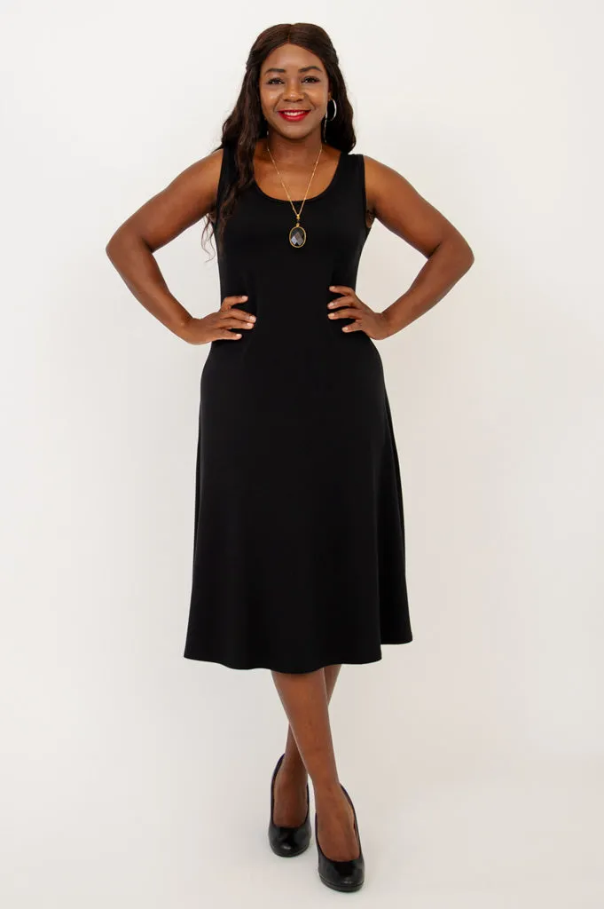 Becca Dress, Black, Bamboo