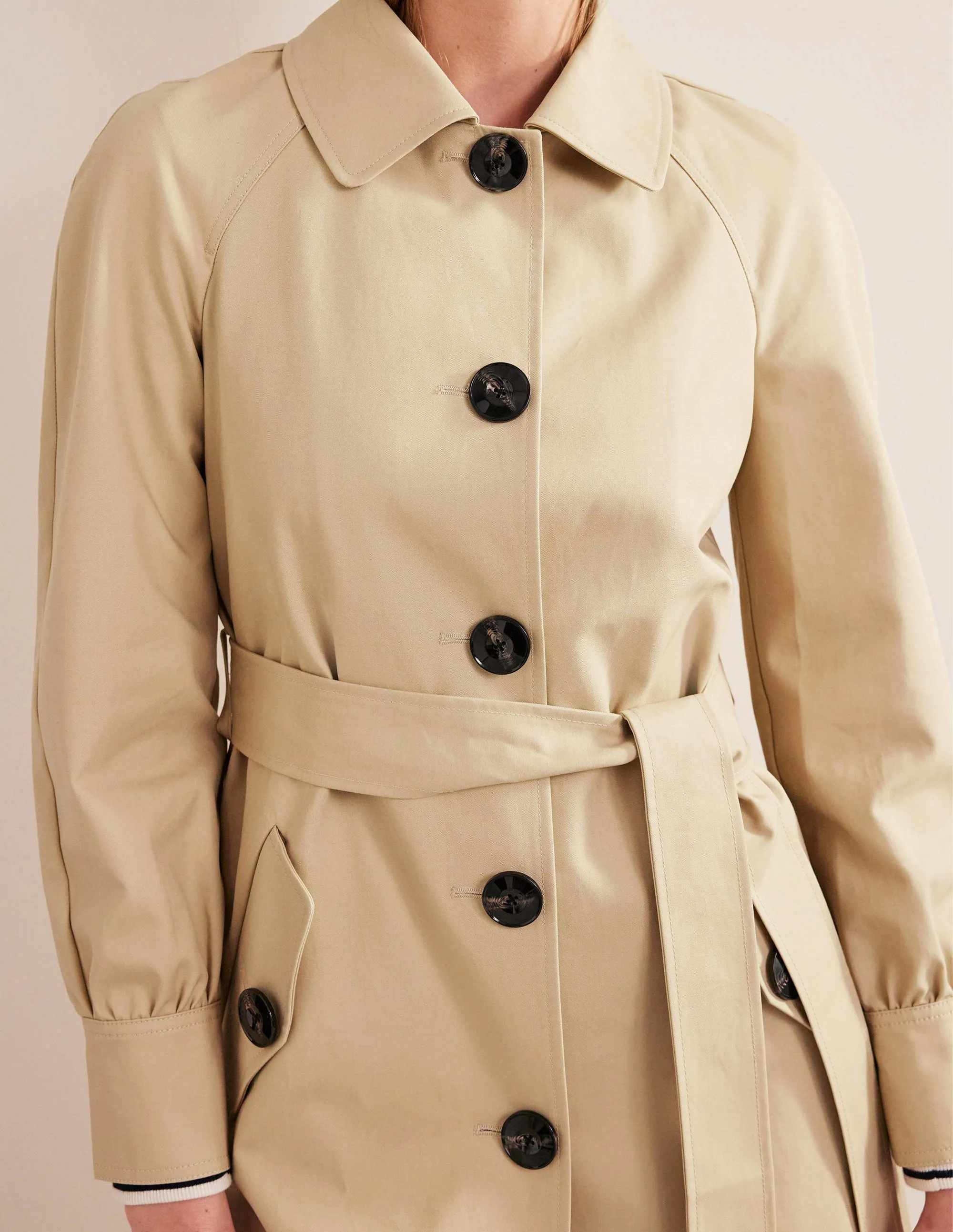 Belted Trench Coat-Rope