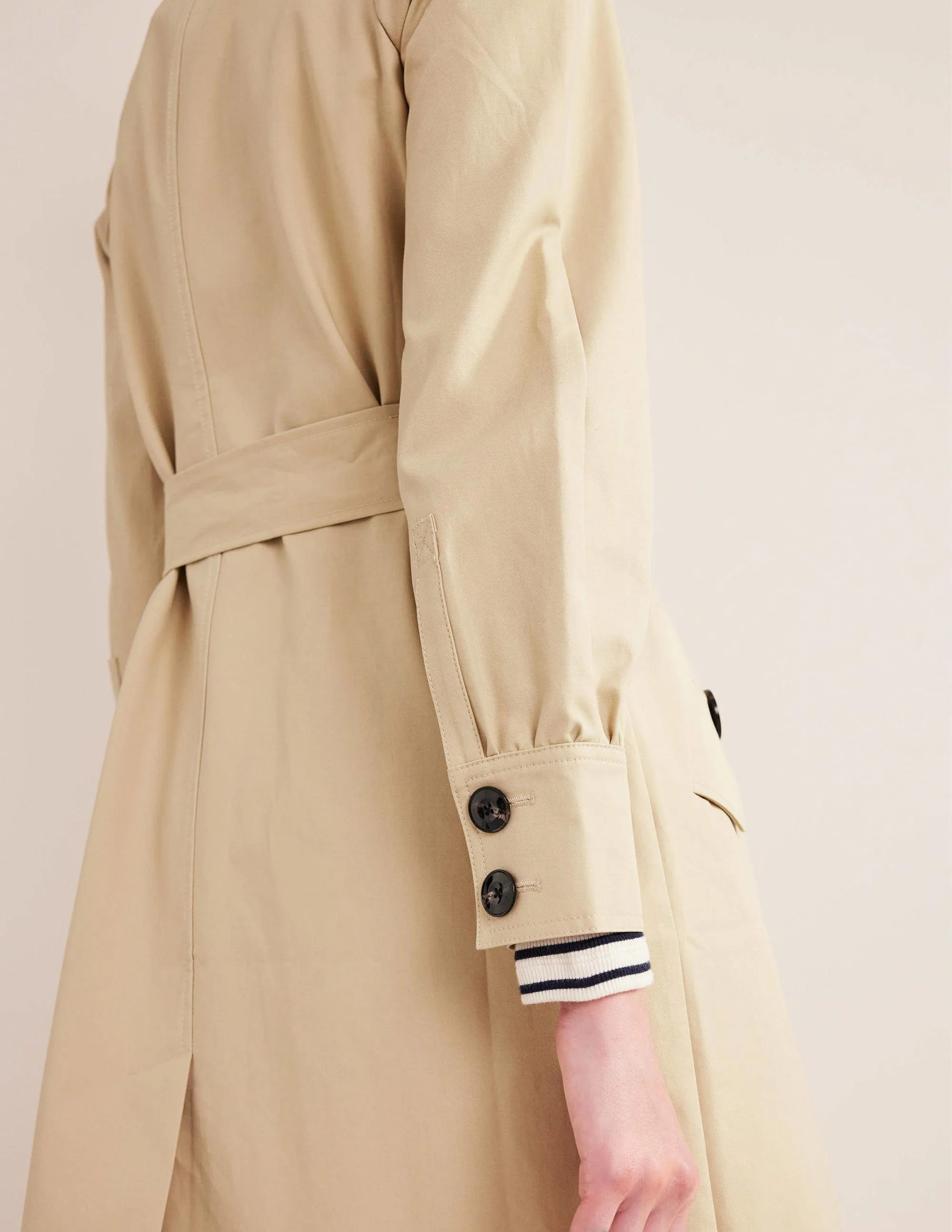 Belted Trench Coat-Rope