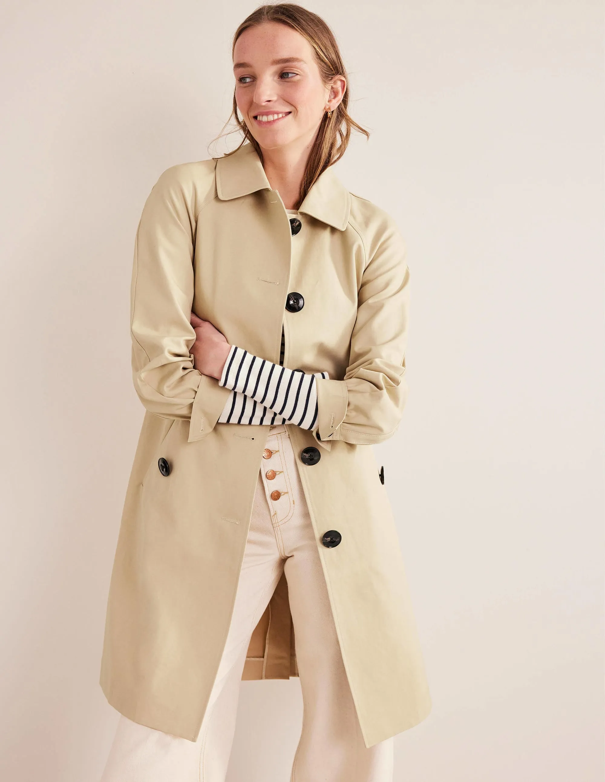 Belted Trench Coat-Rope