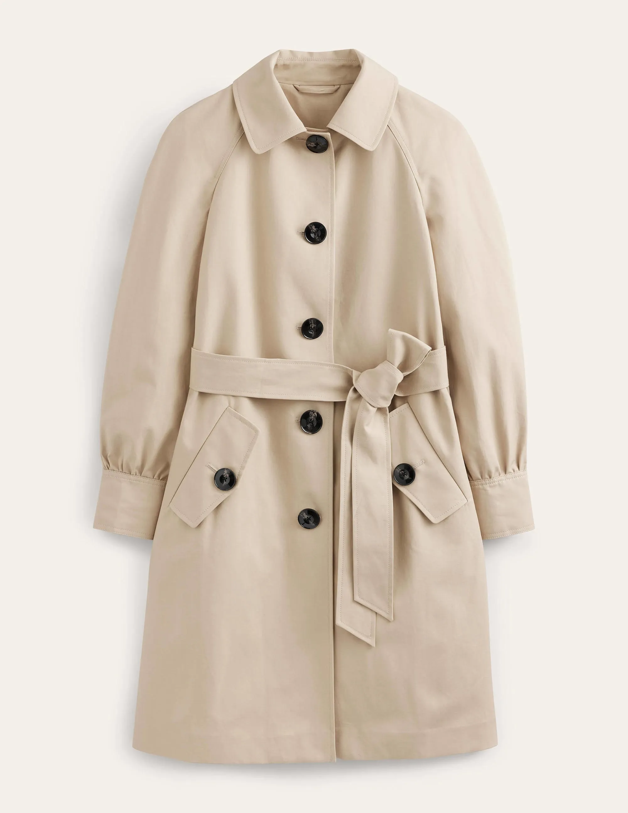 Belted Trench Coat-Rope