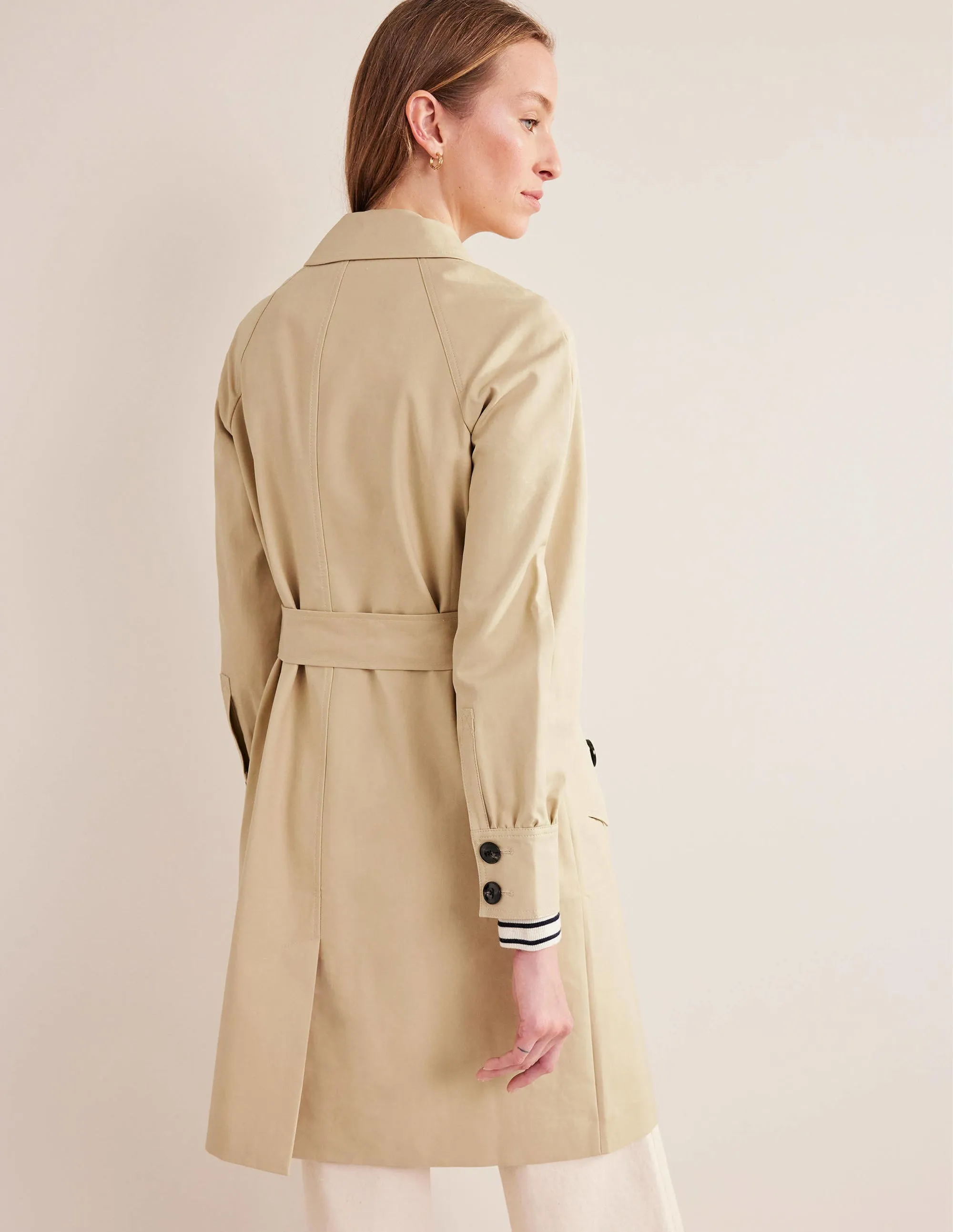 Belted Trench Coat-Rope