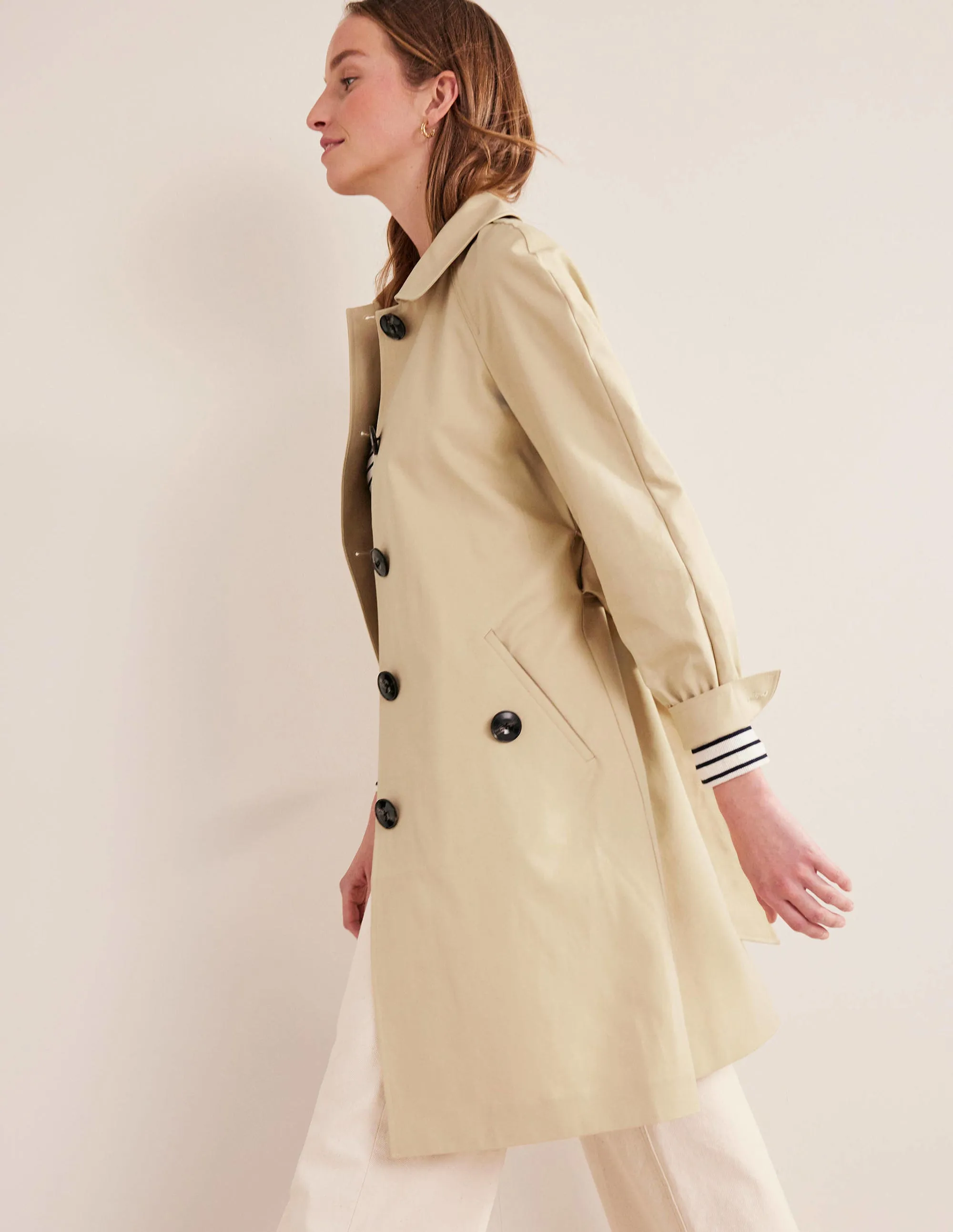 Belted Trench Coat-Rope