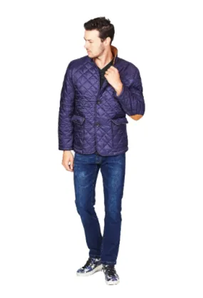 Blue Quilted Jacket