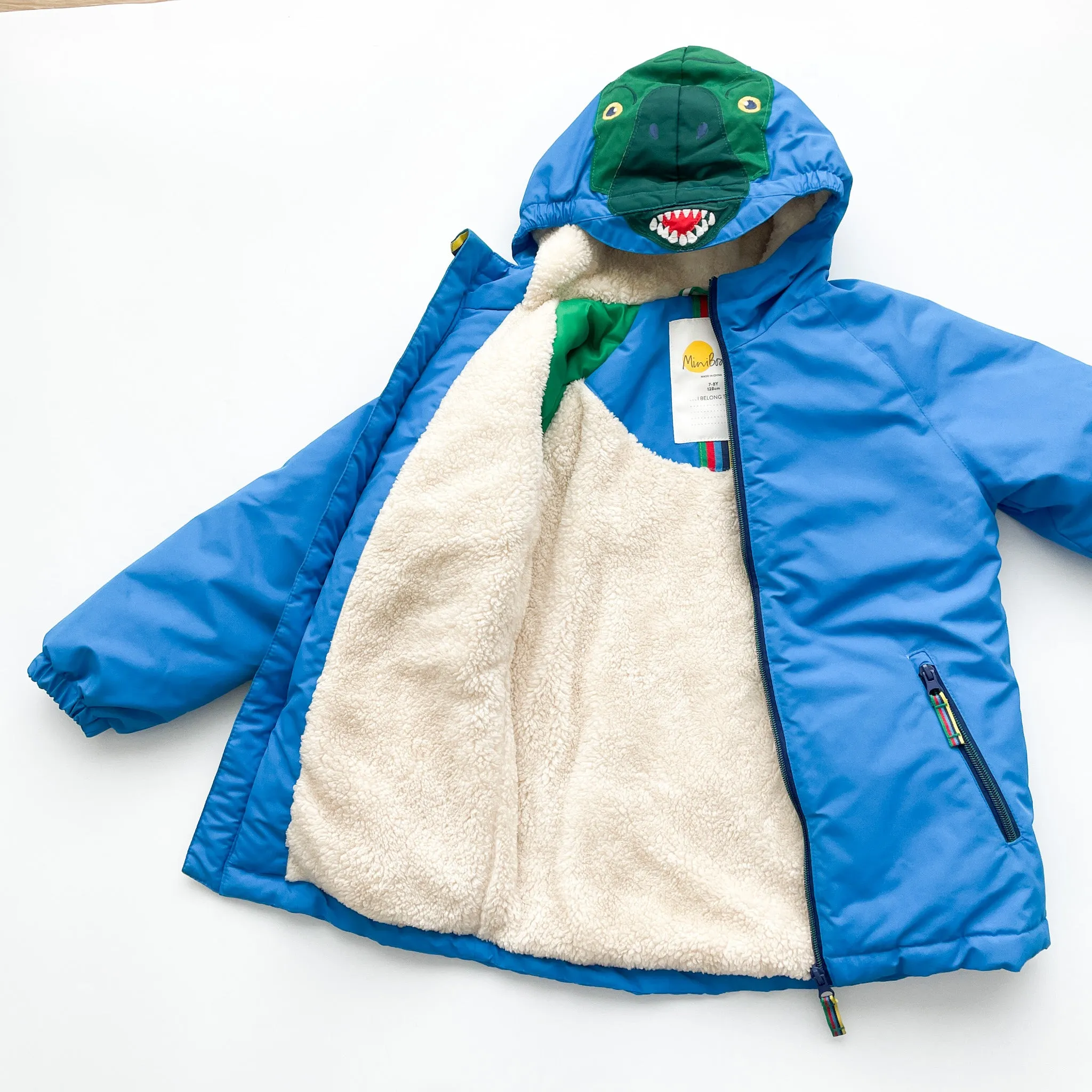 Boden Dino Coat / Size 7-8Y