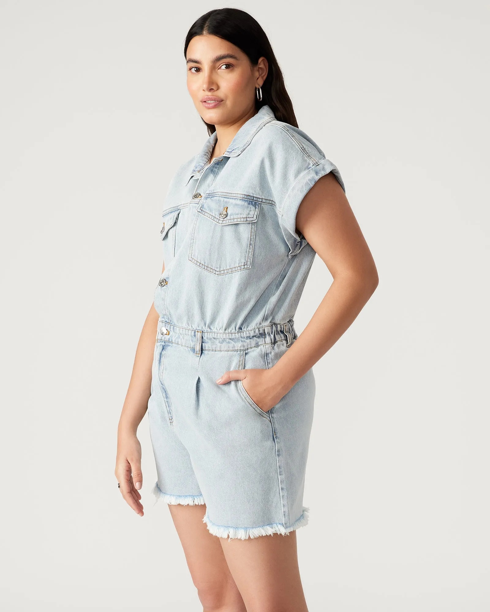 CALLIOPE DENIM ROMPER