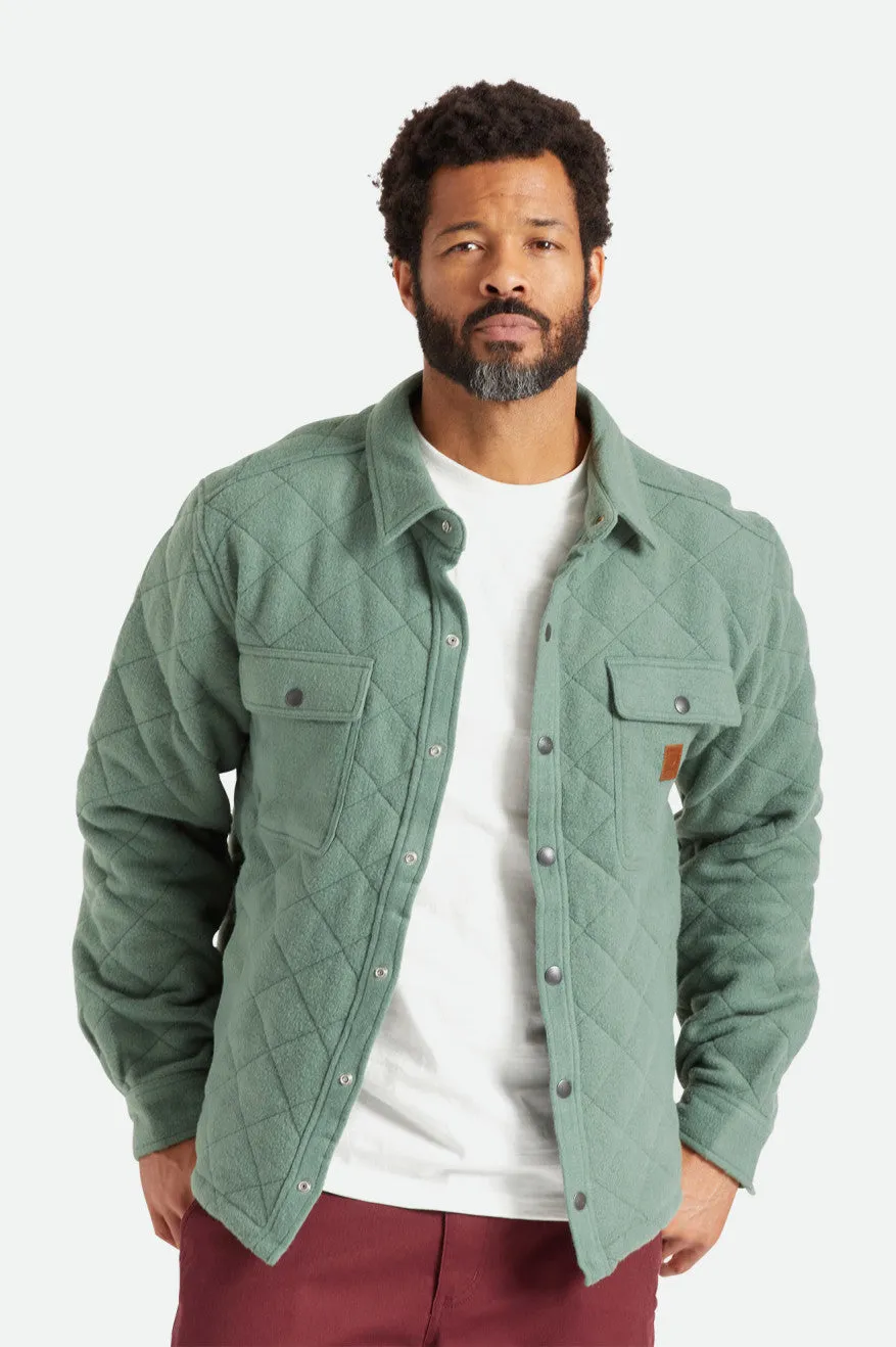 Cass Quilted Fleece Jacket - Dark Forest