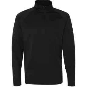 Champion Men's Black/Black Performance 5.4-Ounce Colorblock Quarter-Zip Jacket