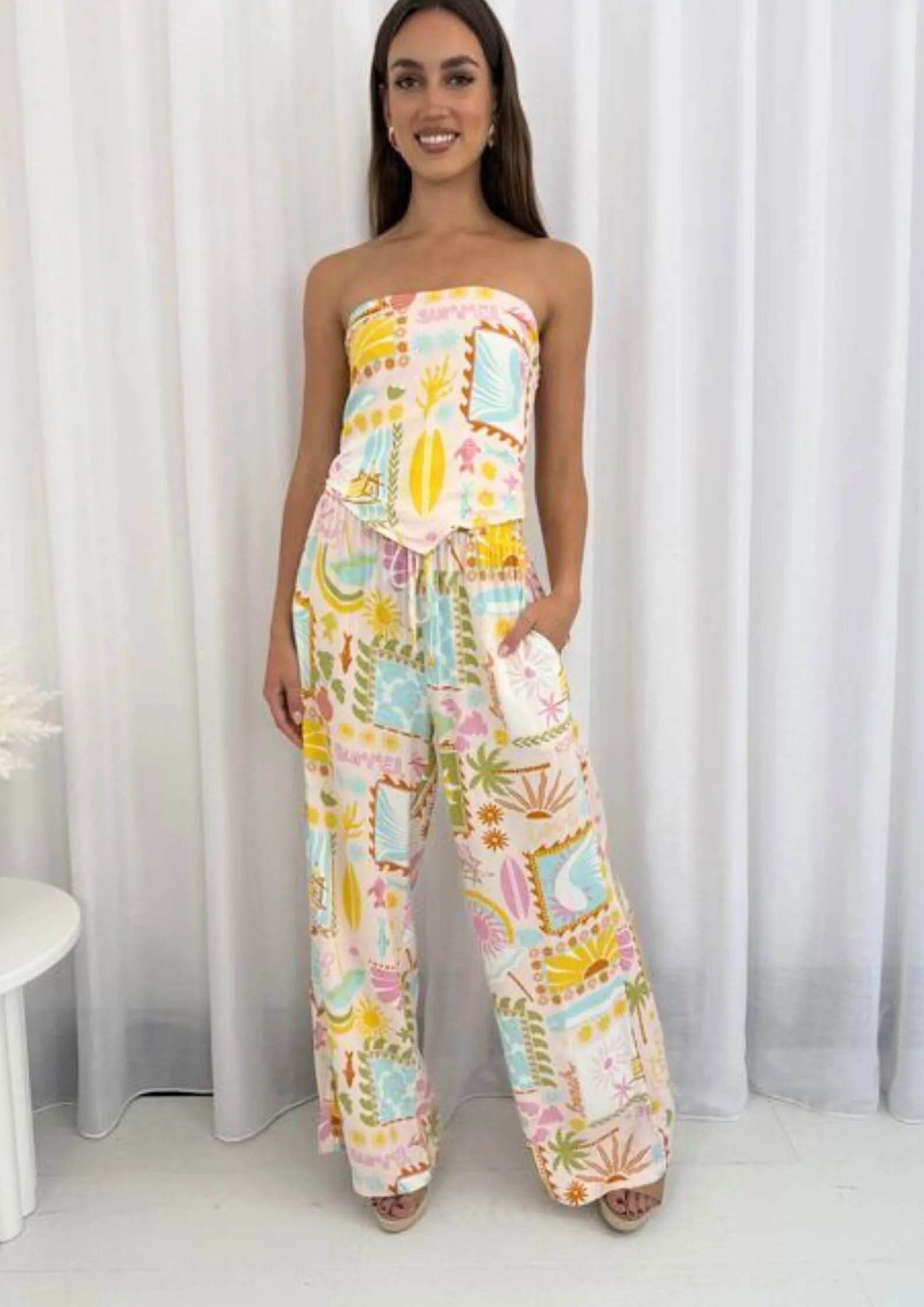 Cher Long Pants in Holidays Print