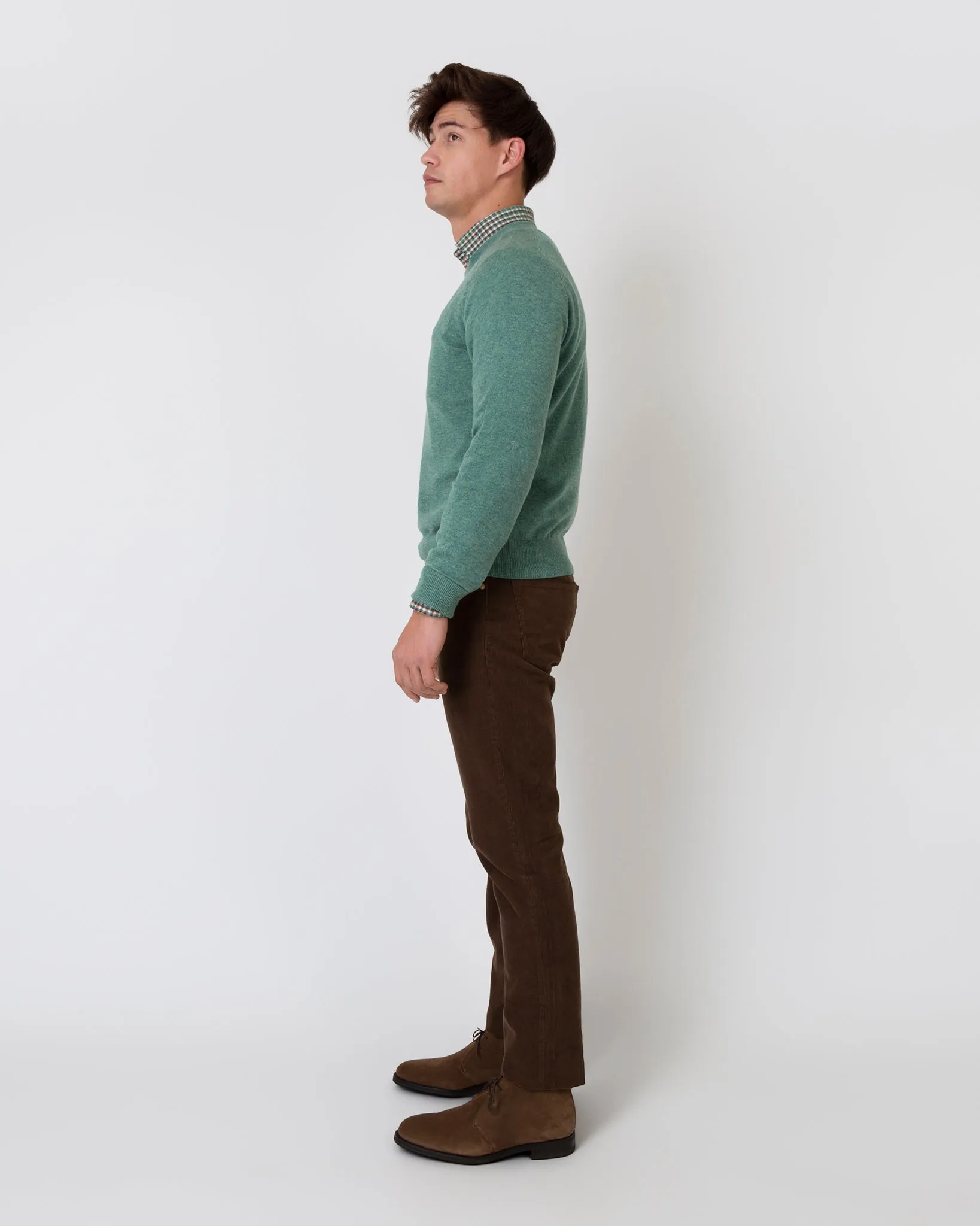 Classic Crewneck Sweater in Lovat Cashmere