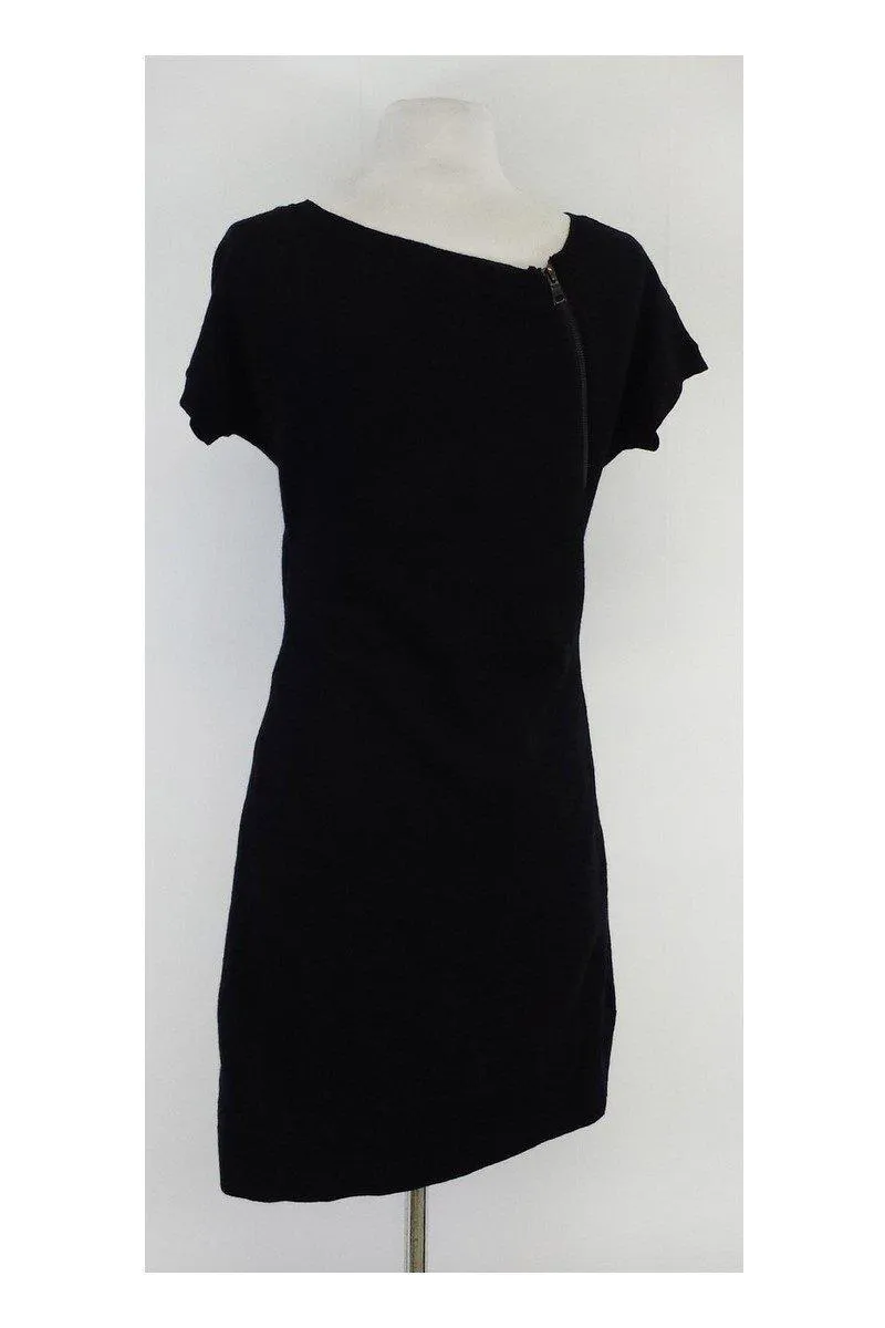 Cynthia Steffe - Black Wool Short Sleeve Sweater Dress Sz XS