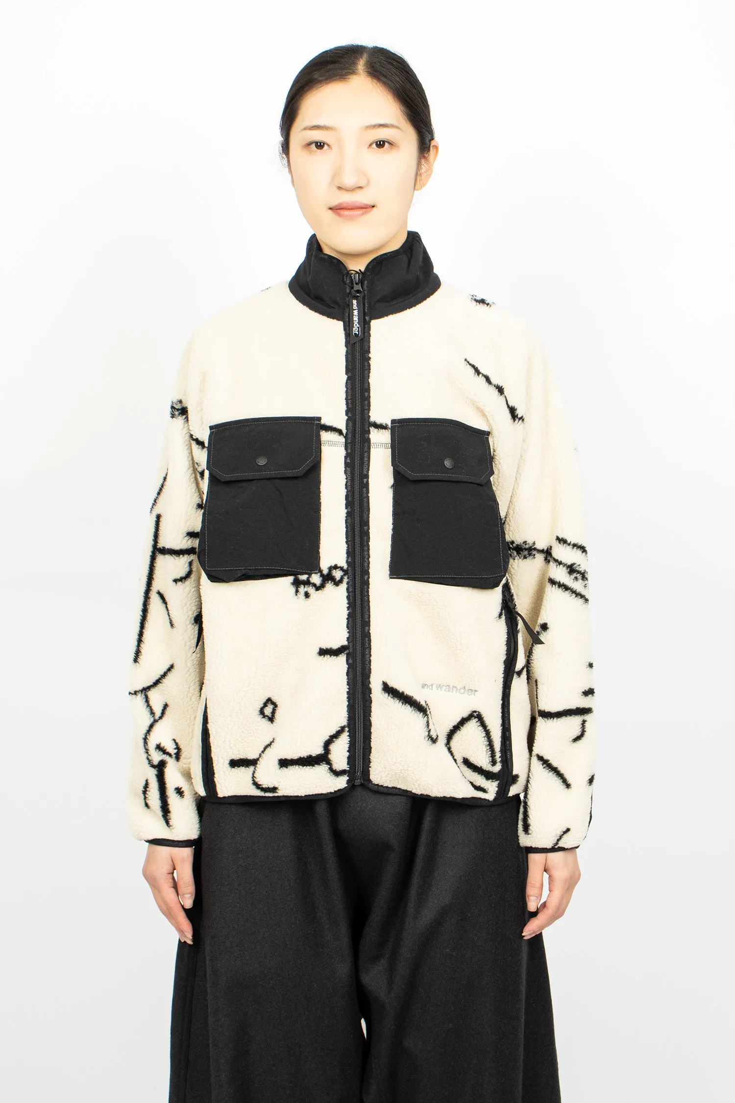 Daijiro OHARA Map Key Boa Jacket Off-White