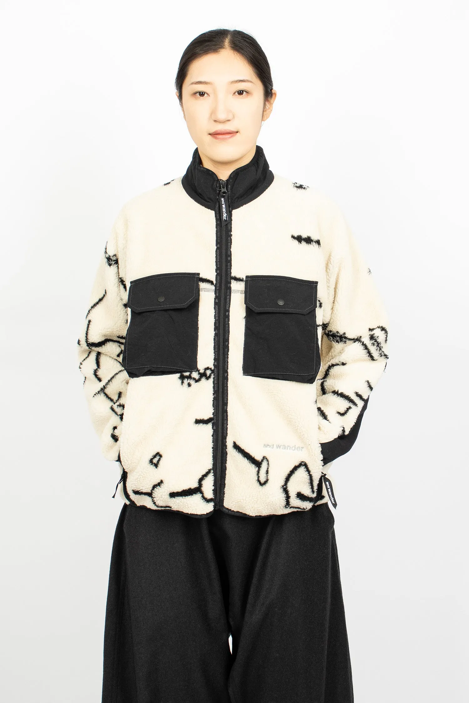 Daijiro OHARA Map Key Boa Jacket Off-White