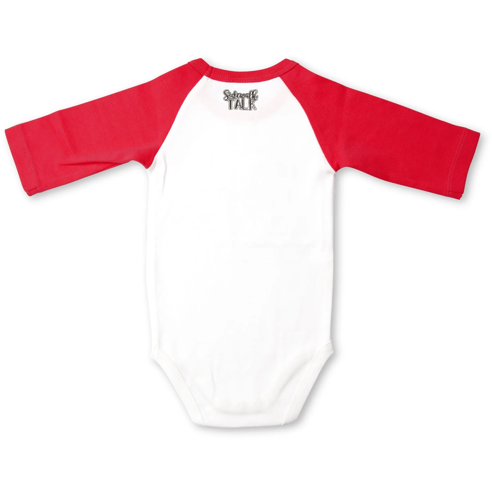 Dear Santa 3/4 Length Red Sleeve Onesie