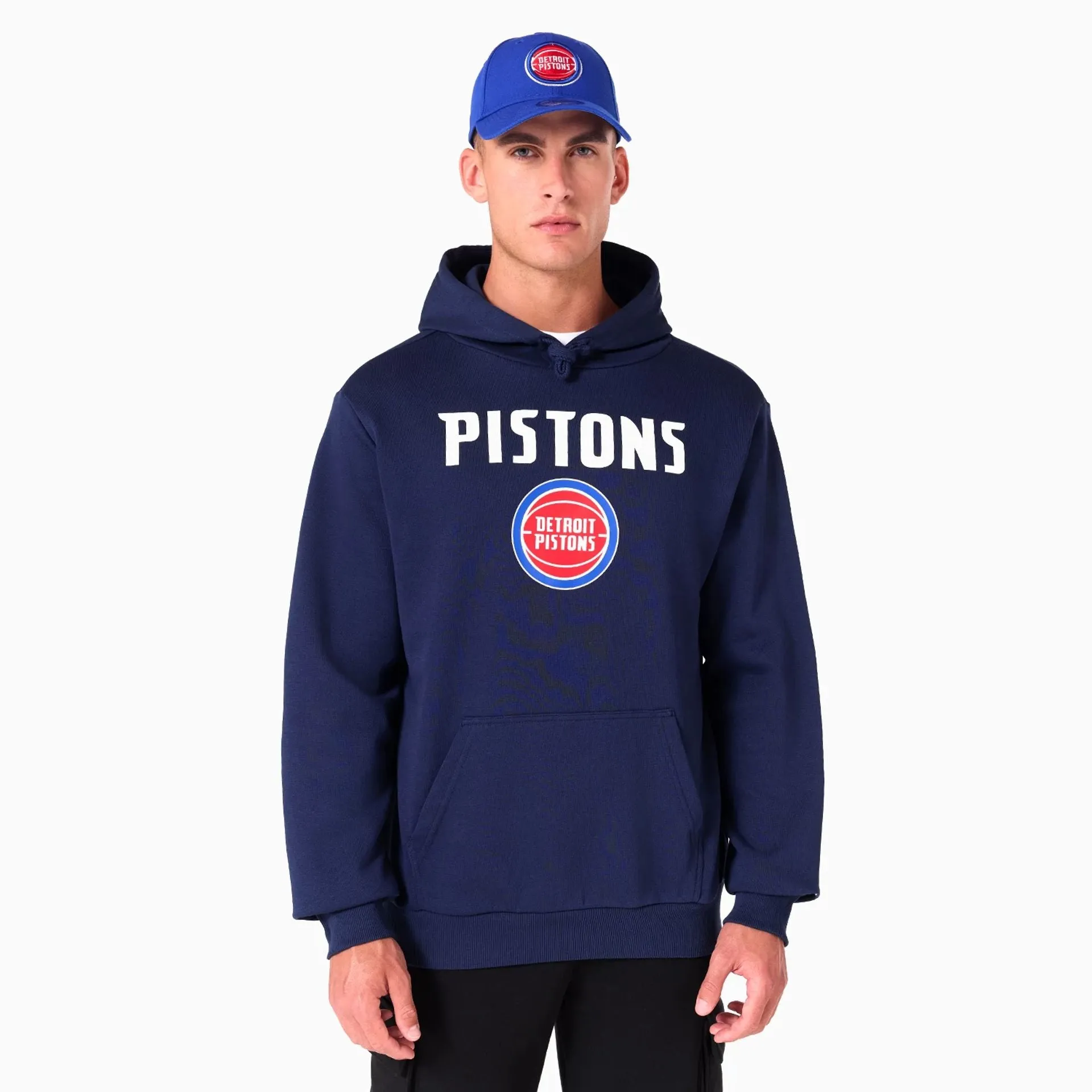 Detroit Pistons NBA Navy Pullover Hoodie