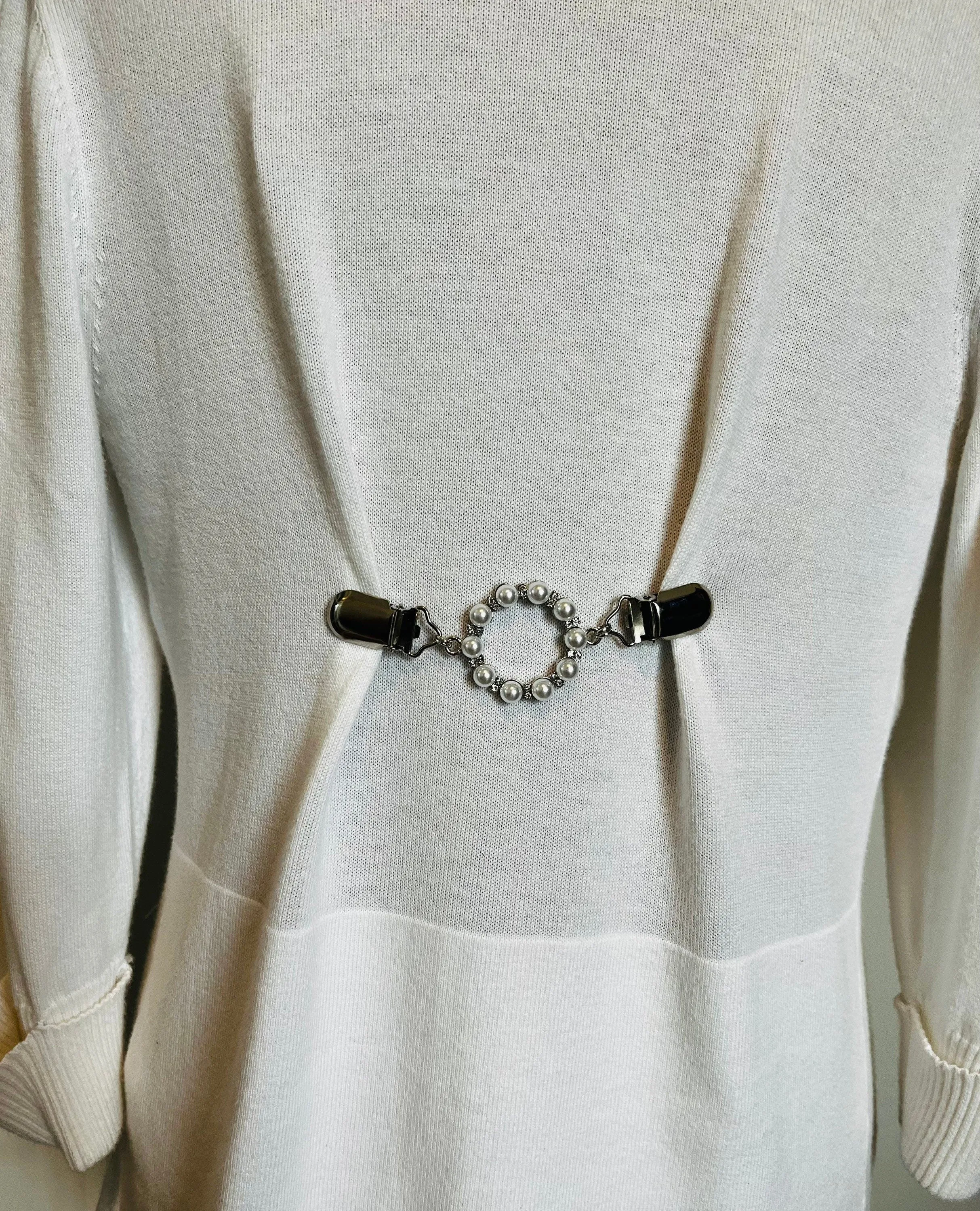 Dress Clip Cardigan Clip Sweater Clip Pearl Kameez Clip for Dress Clips Waist Cinch Clip  Birthday Gift for Her Perfect Gift Idea for Mom