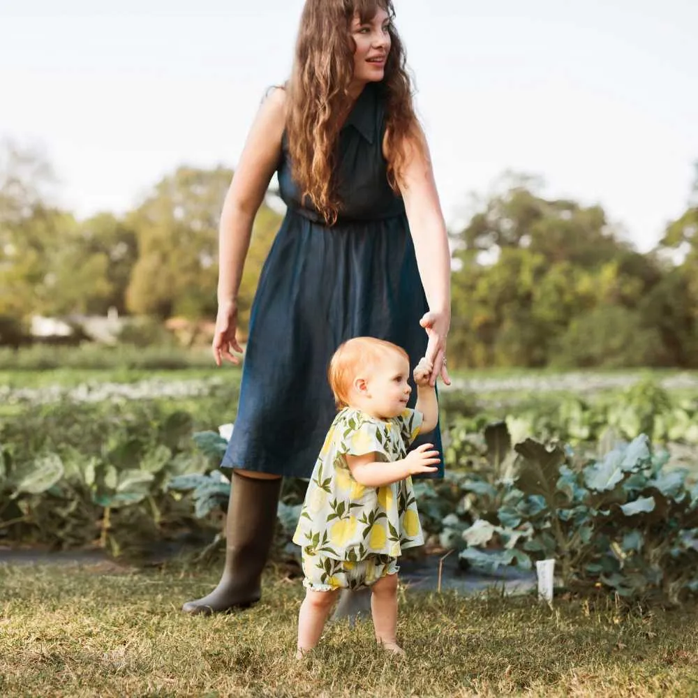 Elephant Bamboo Dress & Bloomer Set