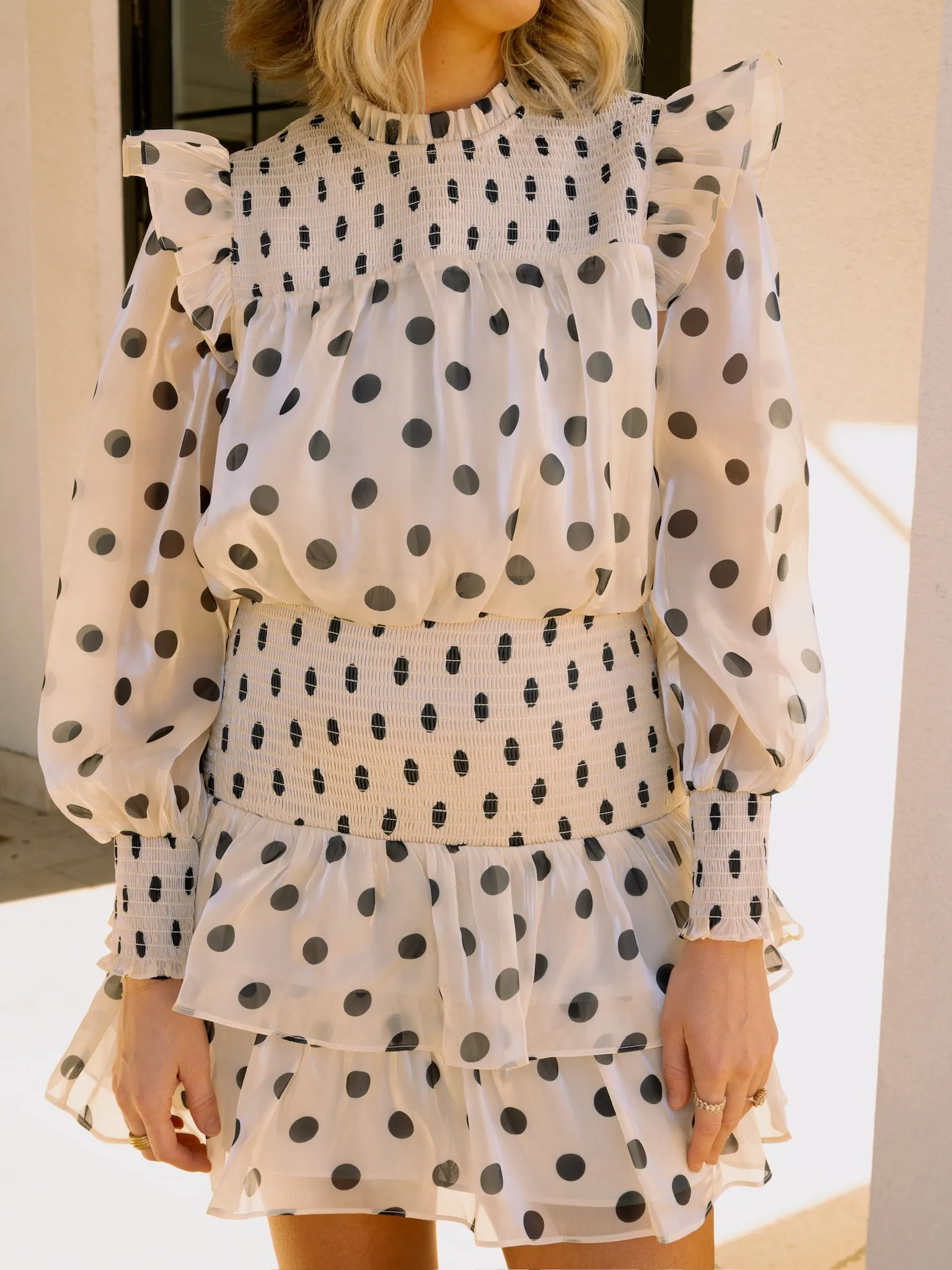 English Factory Polka Dot Mini Dress