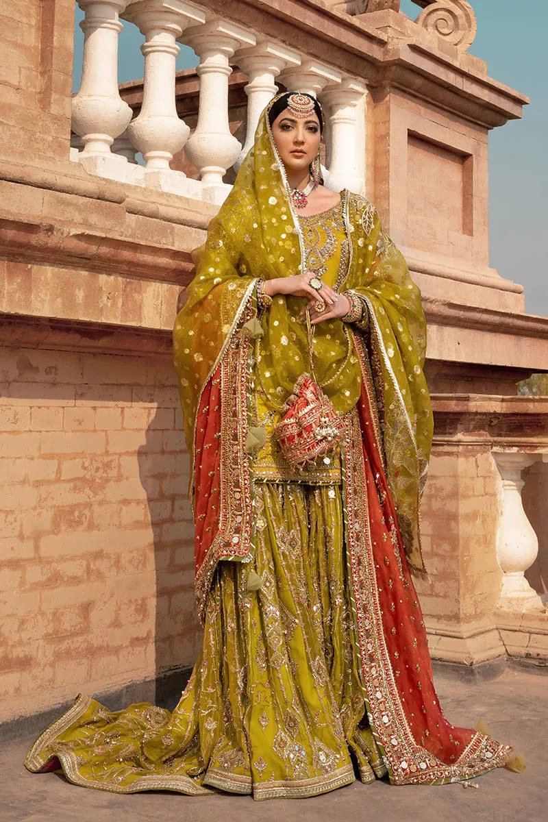 Farshi Gharara Kameez Pakistani Bridal Dress #BS772