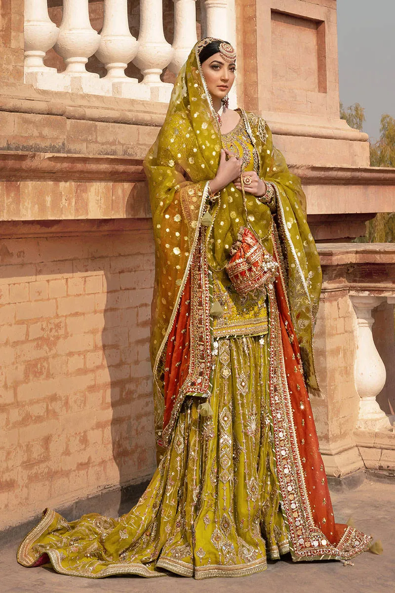 Farshi Gharara Kameez Pakistani Bridal Dress #BS772