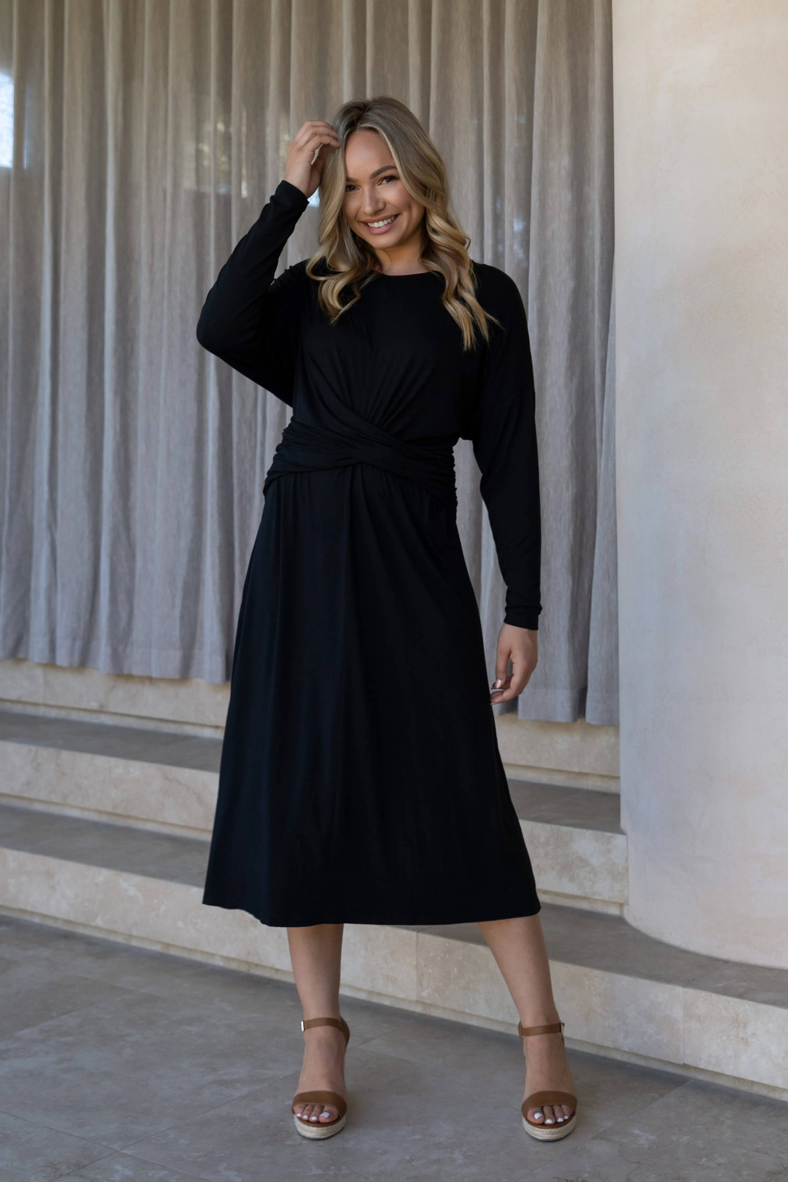 FINAL SALE Eden Dress in Black