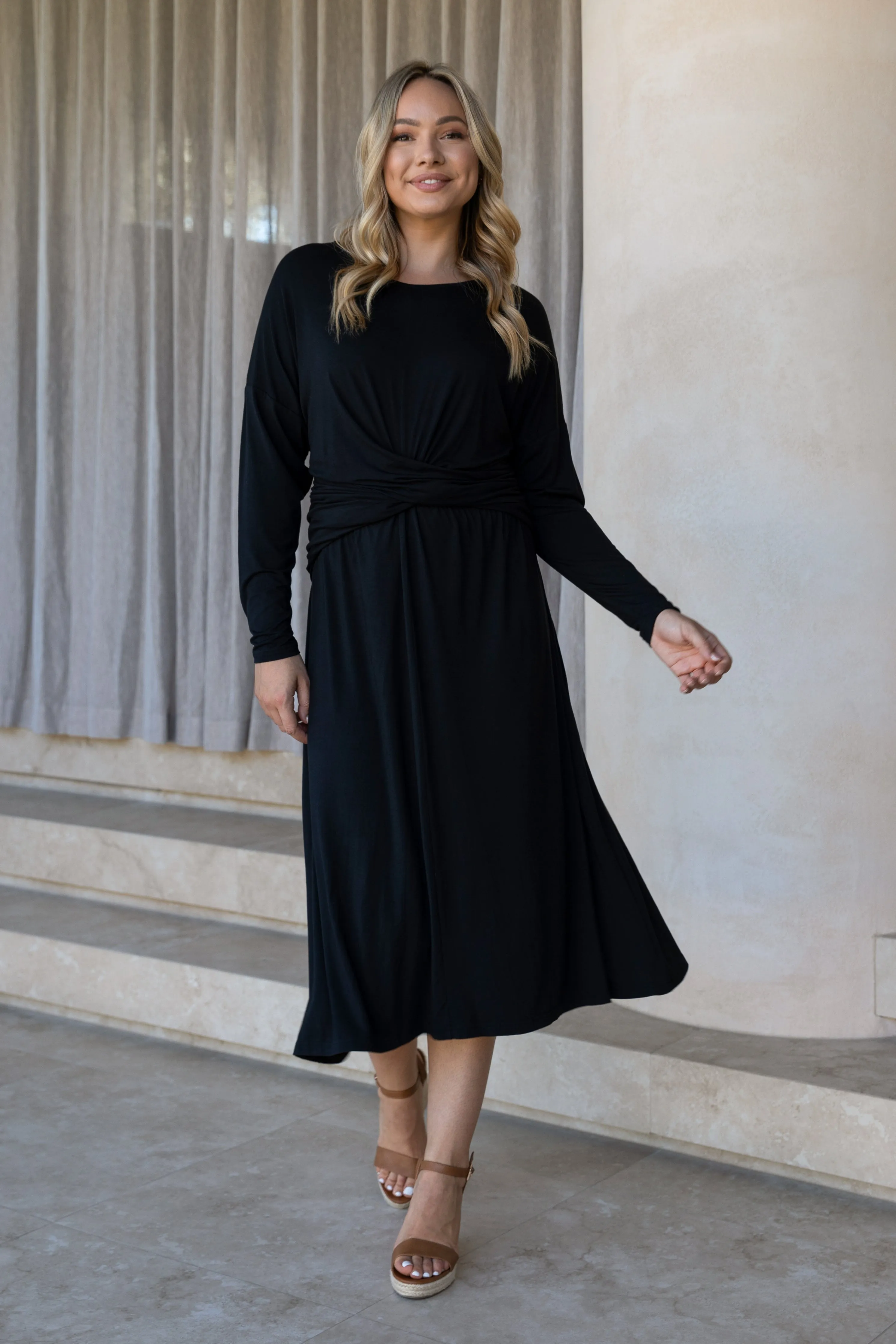 FINAL SALE Eden Dress in Black