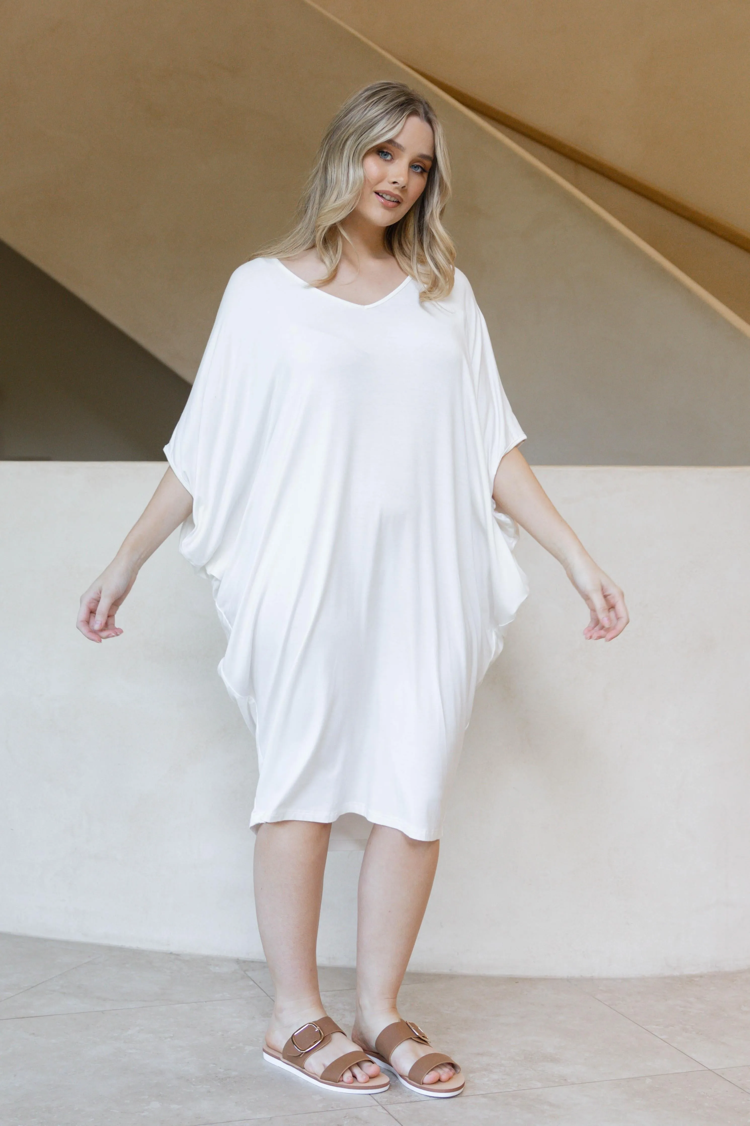 FINAL SALE Miracle Dress in White