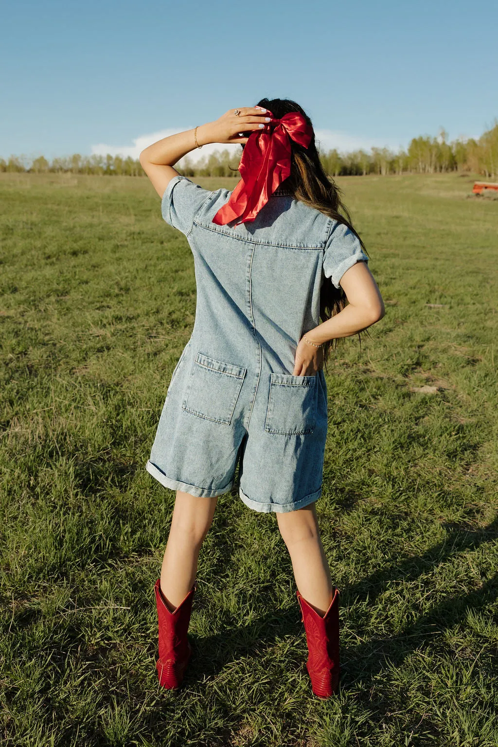 Finn Romper-Denim