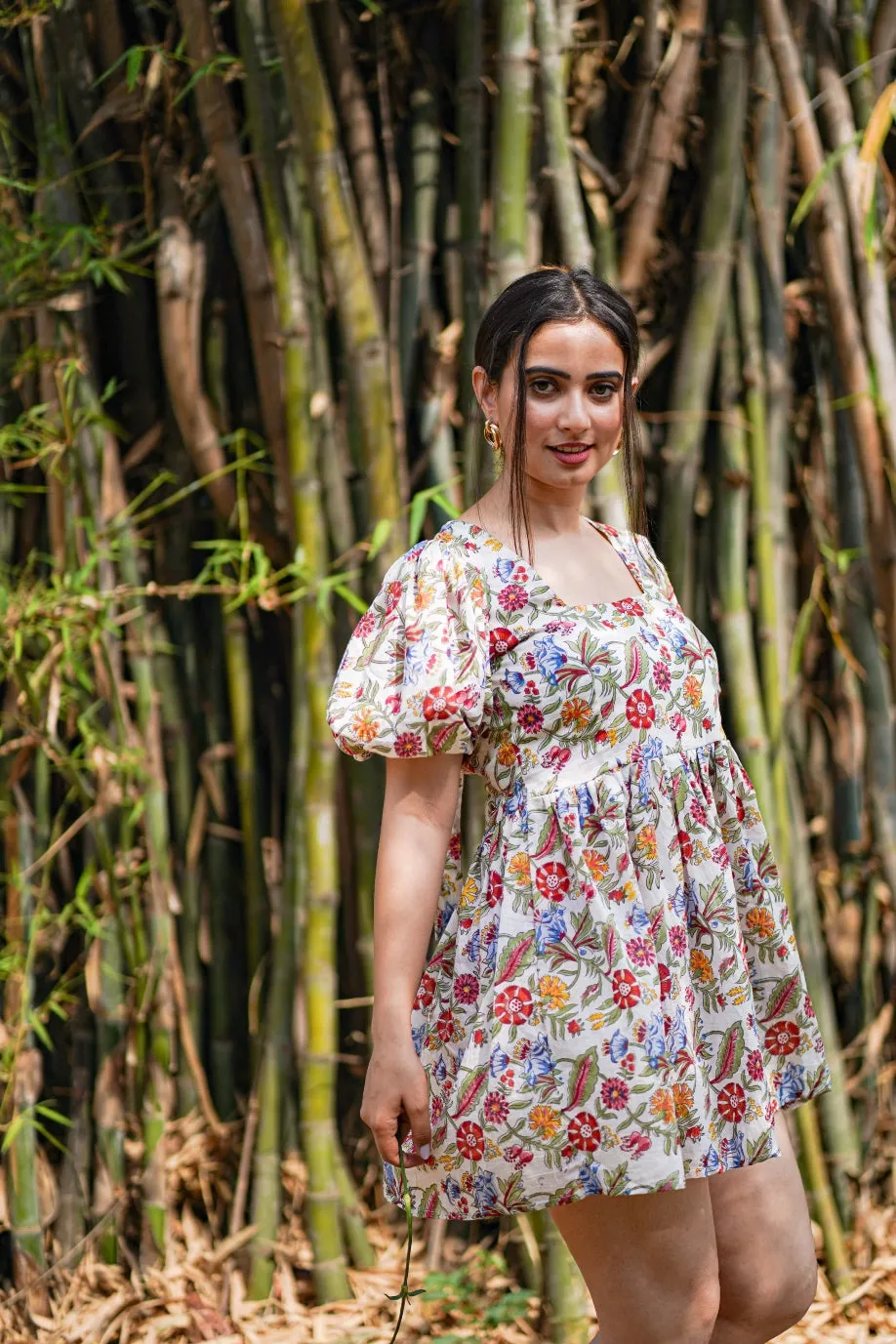 Floral Baby Doll Summer Dress | MEENA