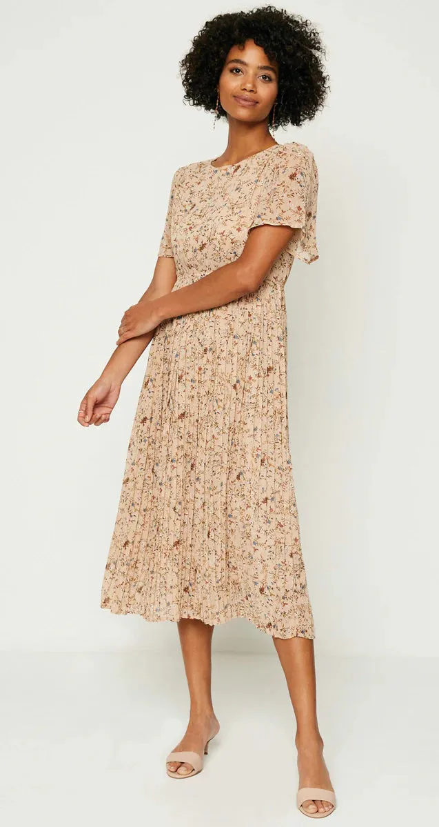 Floral Beige Dress