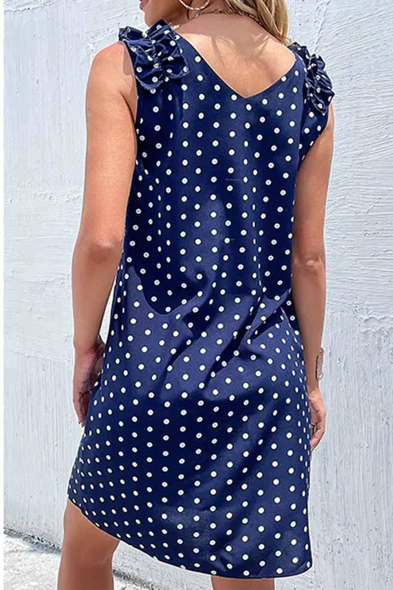 FUNGUS EDGE POLKA DOT DAILY DRESS