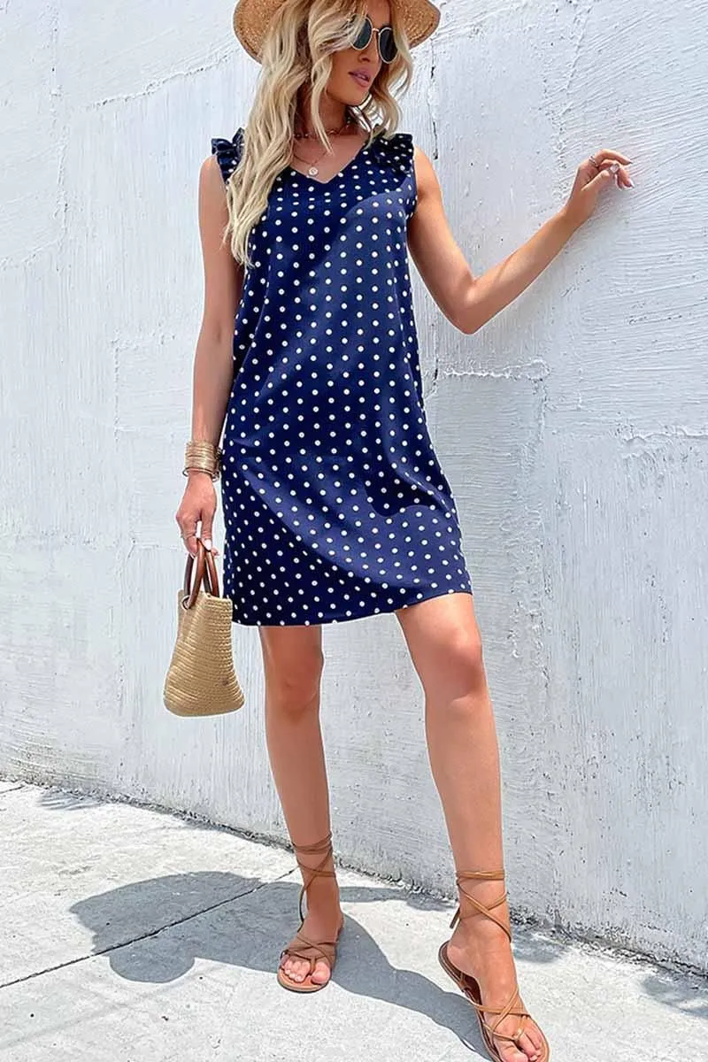 FUNGUS EDGE POLKA DOT DAILY DRESS