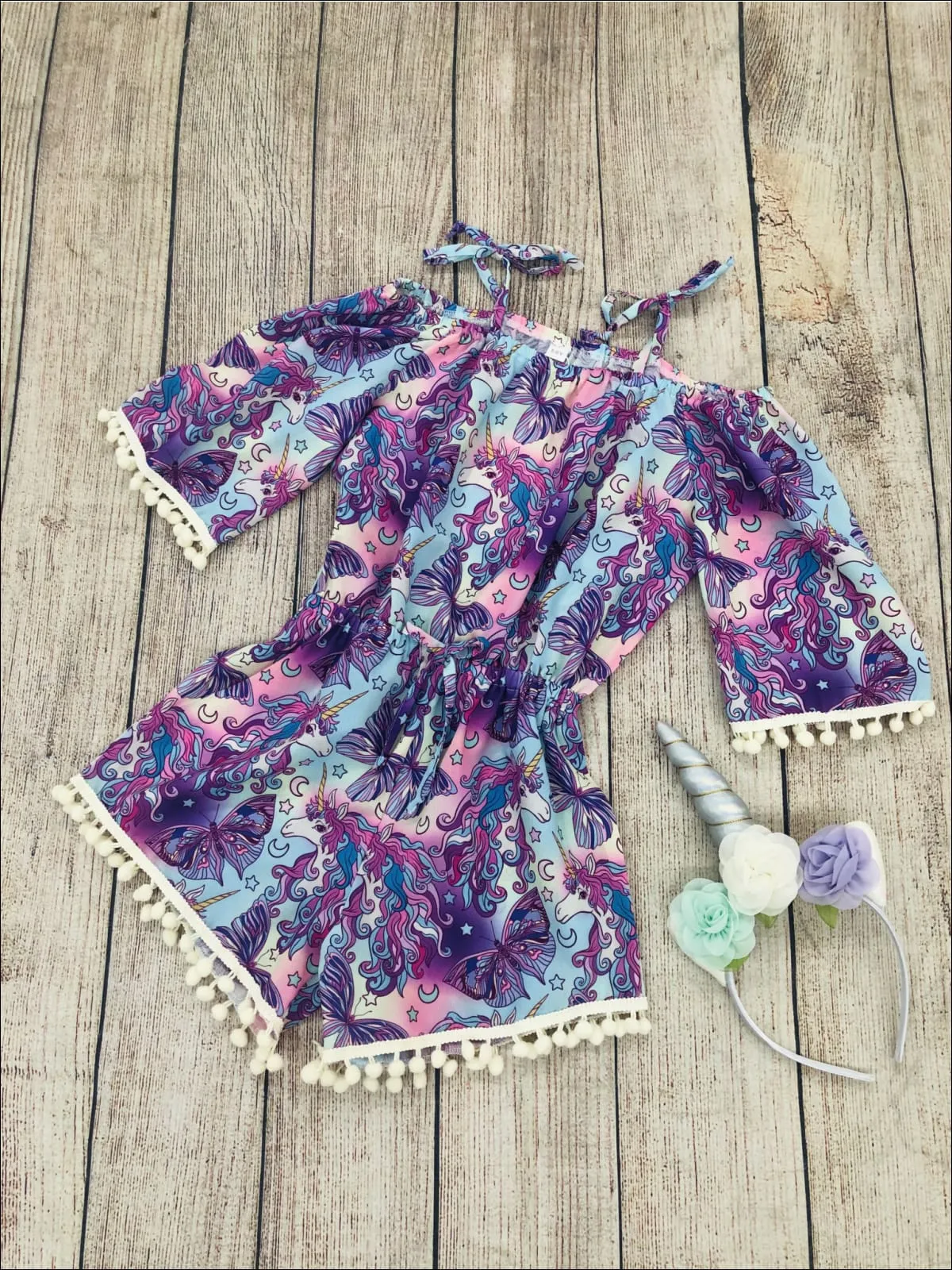 Garden Party Cold Shoulder Romper