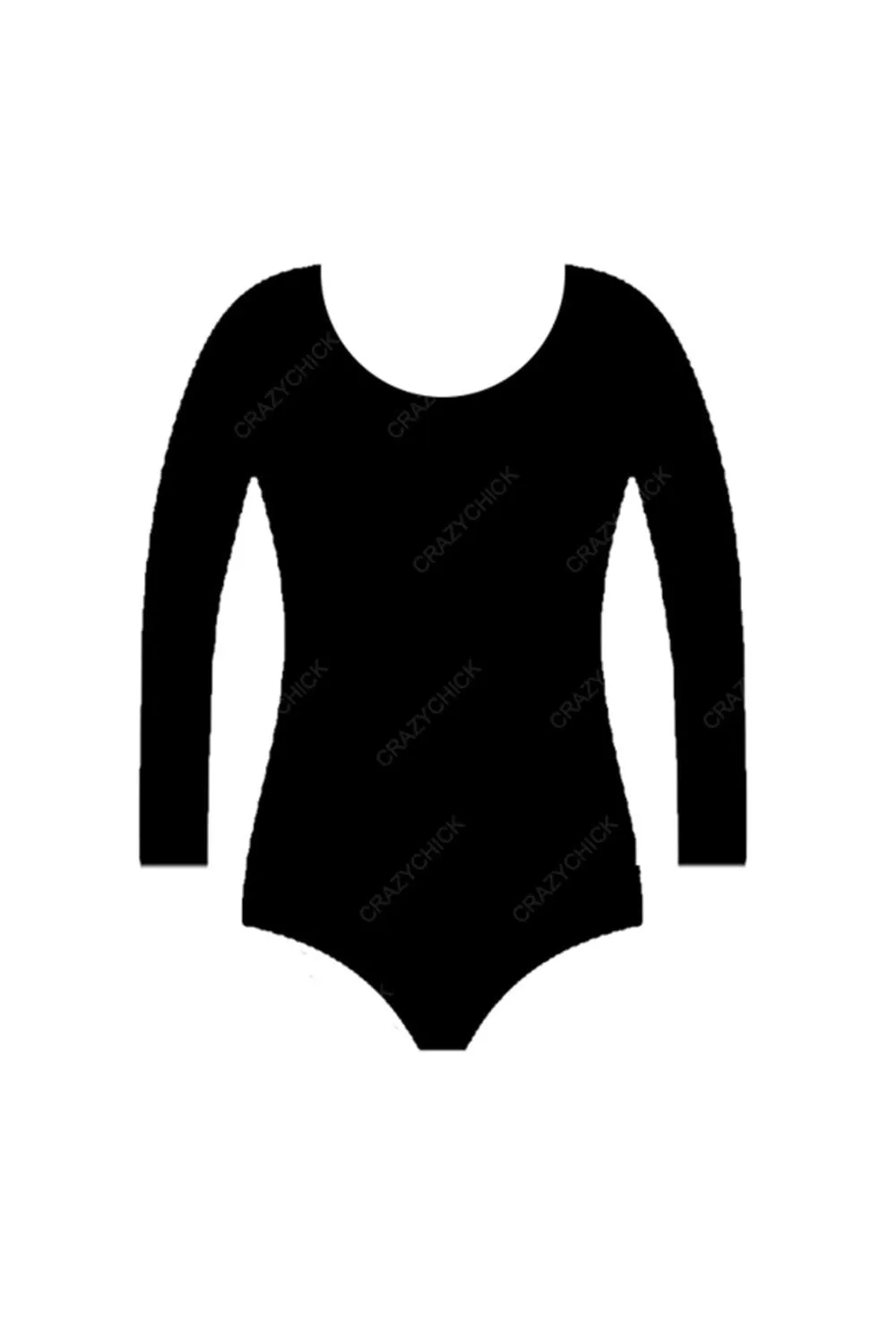 Girls Cotton Full Sleeve Leotard Ballet Dance Gym Bodysuit UK 3-13 Years