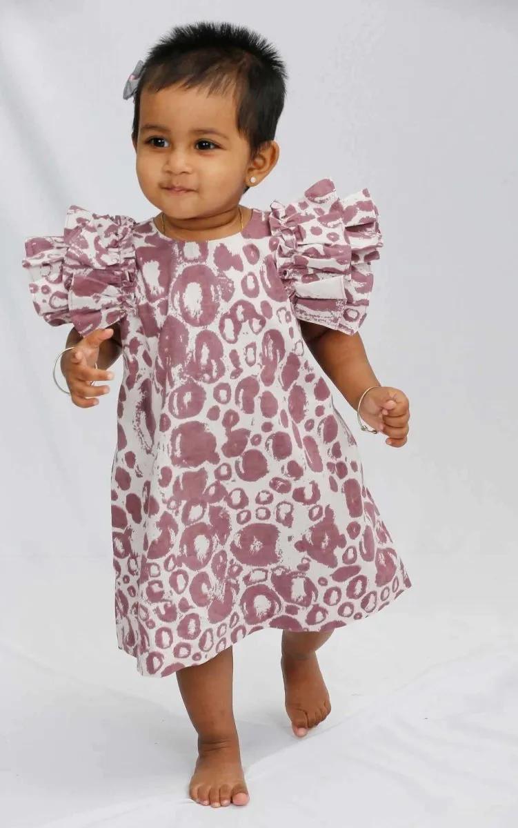 Girls Petunia Dress - Berry Purple