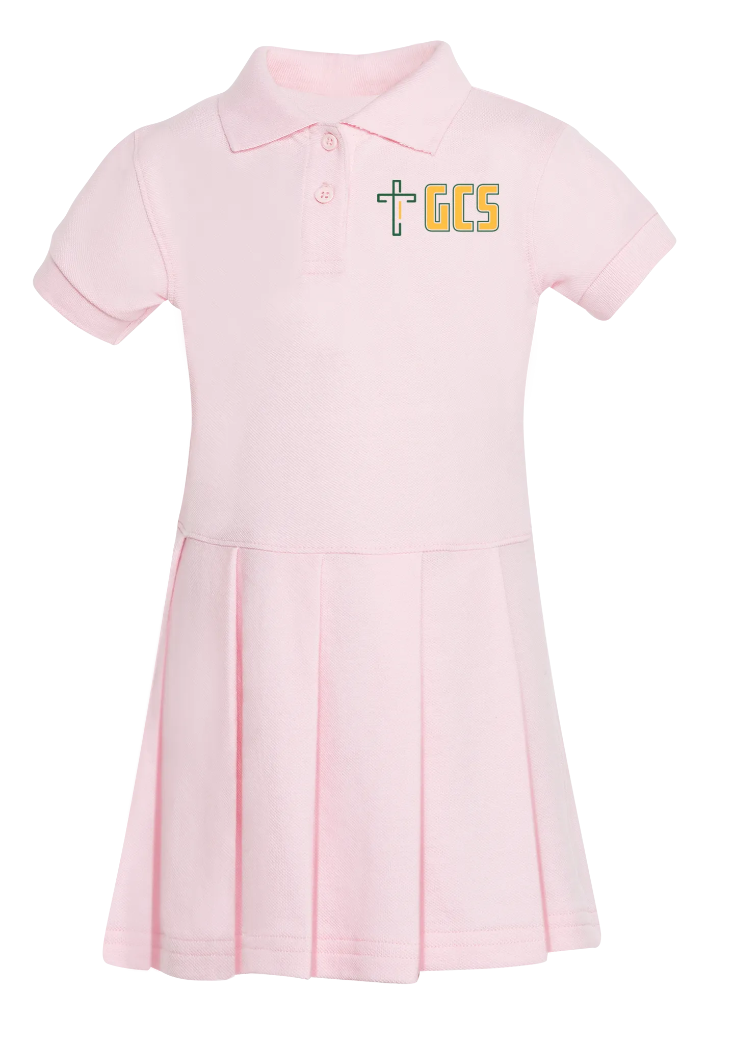 Girls Pique Polo Dress (Sizes XS-XL)